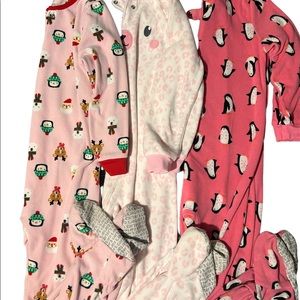 Carters size 5t pajamas 3pc lot